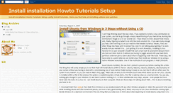 Desktop Screenshot of install-howto.blogspot.com