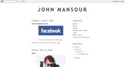 Desktop Screenshot of john-mansour.blogspot.com