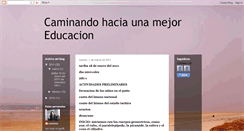 Desktop Screenshot of elcaminodelamejoreducacion.blogspot.com