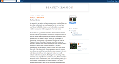 Desktop Screenshot of planeterosion.blogspot.com