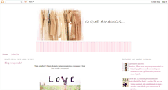 Desktop Screenshot of oqueamamos.blogspot.com