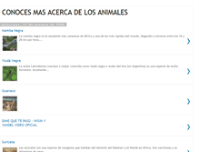 Tablet Screenshot of conocemasacercadelosanimales.blogspot.com