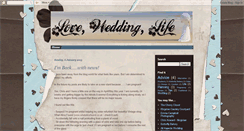 Desktop Screenshot of love-wedding-life.blogspot.com