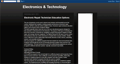 Desktop Screenshot of electronandtech.blogspot.com