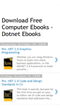 Mobile Screenshot of free-dotnet-ebook.blogspot.com