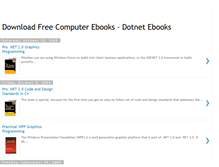 Tablet Screenshot of free-dotnet-ebook.blogspot.com