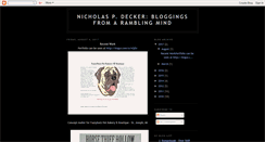 Desktop Screenshot of npdecker.blogspot.com