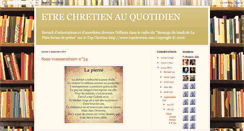 Desktop Screenshot of chretienauquotidien.blogspot.com