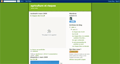 Desktop Screenshot of agriculture-risque.blogspot.com