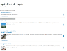 Tablet Screenshot of agriculture-risque.blogspot.com