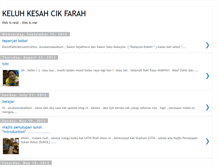 Tablet Screenshot of nurfarahainjaafar.blogspot.com