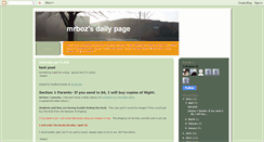 Desktop Screenshot of mrbozdailypage.blogspot.com