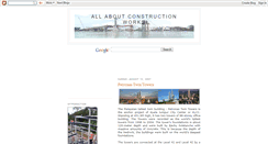 Desktop Screenshot of constructioninformation3.blogspot.com