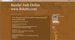 Desktop Screenshot of bandarjudionlinebola82.blogspot.com