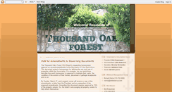 Desktop Screenshot of 1000-oaks-forest.blogspot.com