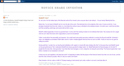 Desktop Screenshot of noviceshareinvestor.blogspot.com