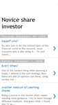 Mobile Screenshot of noviceshareinvestor.blogspot.com