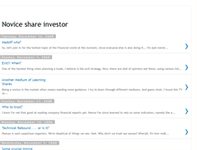 Tablet Screenshot of noviceshareinvestor.blogspot.com