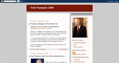 Desktop Screenshot of fredthompson2008-blogger.blogspot.com