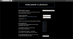 Desktop Screenshot of dublagemclassica.blogspot.com