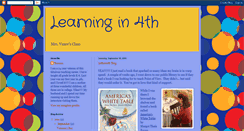 Desktop Screenshot of learningin4th.blogspot.com