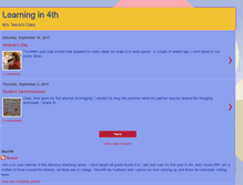 Tablet Screenshot of learningin4th.blogspot.com
