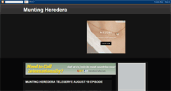 Desktop Screenshot of munting-heredera.blogspot.com