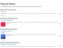 Tablet Screenshot of physicalpoetry.blogspot.com
