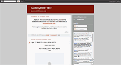 Desktop Screenshot of notinmydirettetv.blogspot.com