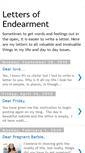 Mobile Screenshot of lettersofendearment.blogspot.com