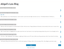 Tablet Screenshot of abigailslossblog.blogspot.com