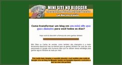 Desktop Screenshot of minisitenoblogger.blogspot.com