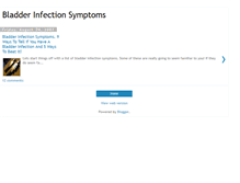 Tablet Screenshot of bladderinfectionsymptoms.blogspot.com