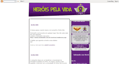 Desktop Screenshot of heroispelavida.blogspot.com