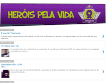 Tablet Screenshot of heroispelavida.blogspot.com