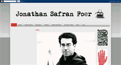 Desktop Screenshot of jonathansafranfoer.blogspot.com