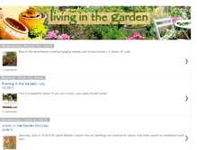 Tablet Screenshot of livinginthegardens.blogspot.com