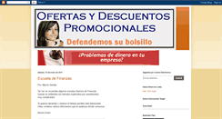 Desktop Screenshot of ofertasydescuentospromocionales.blogspot.com