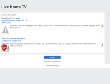 Tablet Screenshot of live-koora-tv.blogspot.com