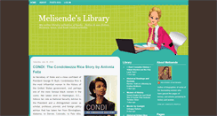 Desktop Screenshot of melisendeslibrary.blogspot.com