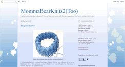 Desktop Screenshot of mommabearknits2.blogspot.com