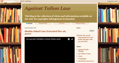 Desktop Screenshot of againsttalionlaw.blogspot.com