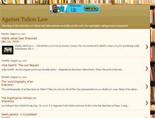 Tablet Screenshot of againsttalionlaw.blogspot.com