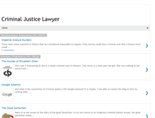 Tablet Screenshot of criminaljusticelawyer.blogspot.com
