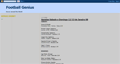 Desktop Screenshot of footballbygenius.blogspot.com