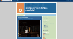 Desktop Screenshot of companerosdelenguaespanola.blogspot.com