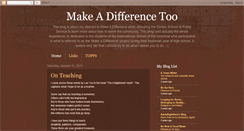 Desktop Screenshot of makeadifferencetoo.blogspot.com