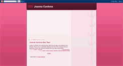 Desktop Screenshot of joannacardona.blogspot.com