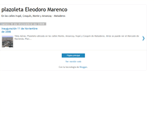 Tablet Screenshot of plazoletaeleodoromarenco.blogspot.com