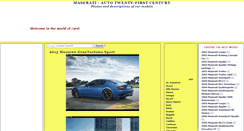 Desktop Screenshot of maserati-autotwenty-firstcentury.blogspot.com